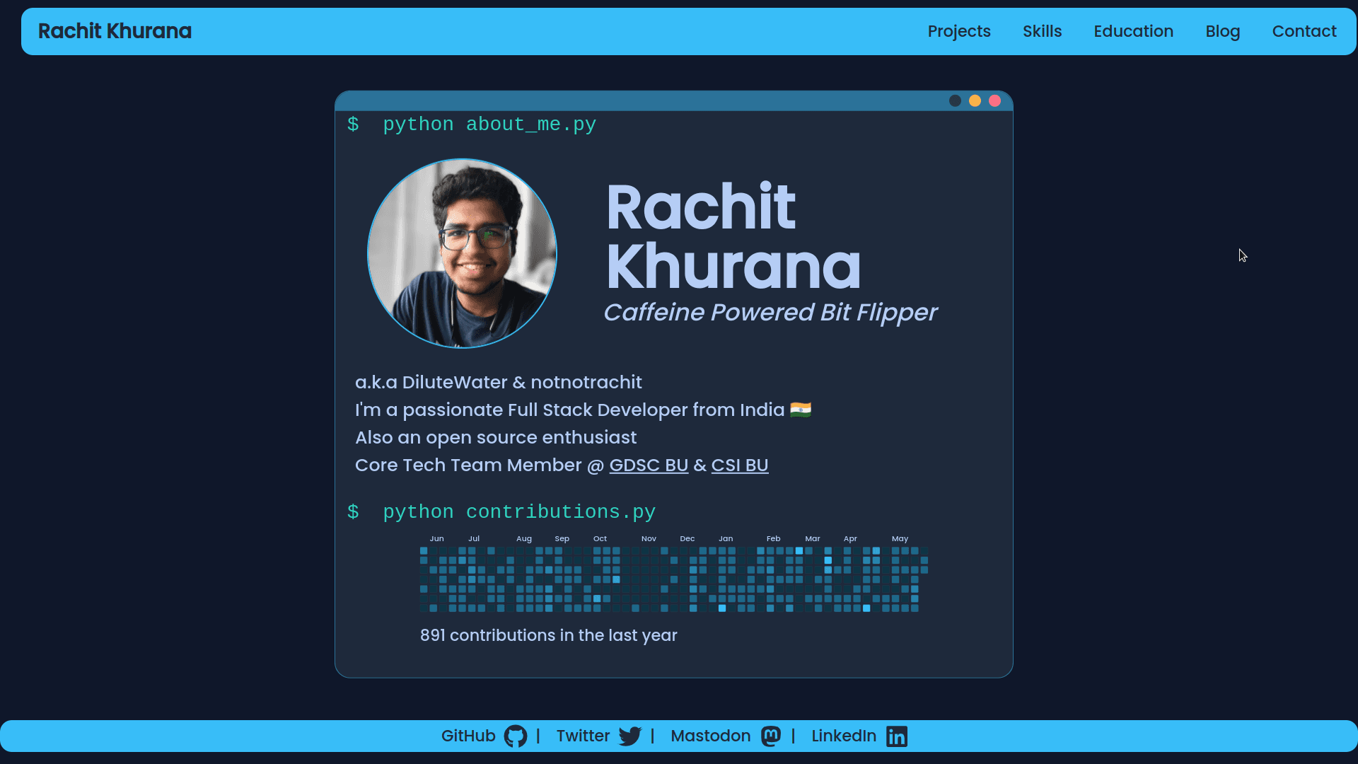 Developer Portfolio: Appwrite Hashnode Hackathon